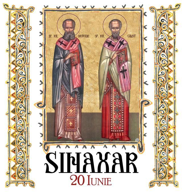 Sinaxar 20 iunie 2025