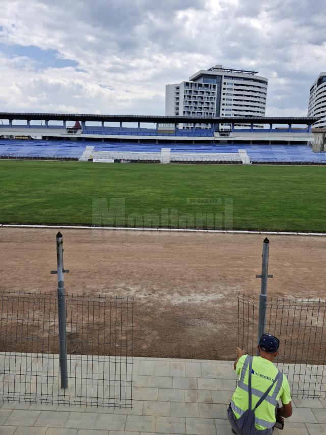 Lucrări pe stadionul Areni