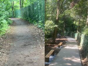 Aleea de acces  dintre Cetatea de Scaun și statuia lui Ștefan cel Mare, refăcută complet 2