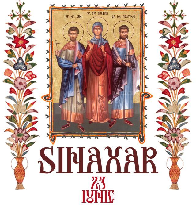 Sinaxar 23 iunie 2025