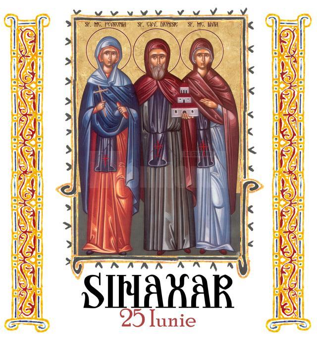 Sinaxar 25 iunie 2025