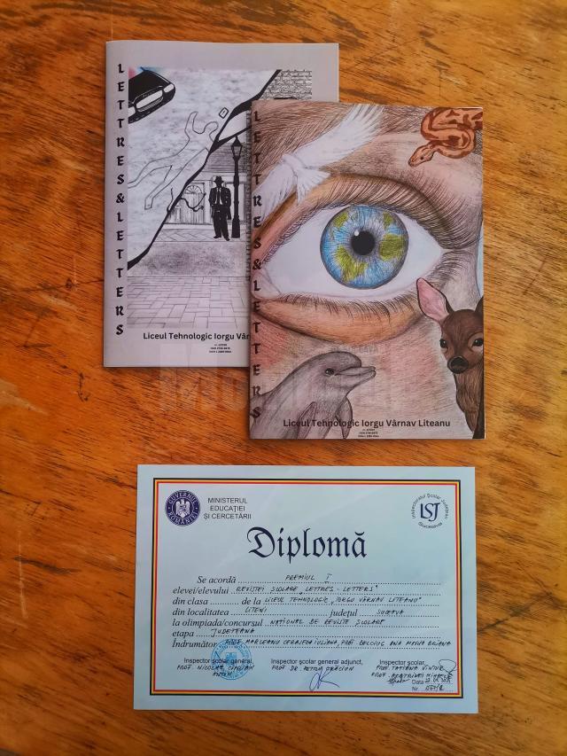 Revista bilingvă „Lettres & Letters” – Premiul I la etapa județeană a Concursului Național de Reviste Școlare și Jurnalistică, ediția 2025