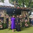 Consulul general la Cernăuți, Irina-Loredana Stănculescu, şi preotul Mihai Cobziuc
