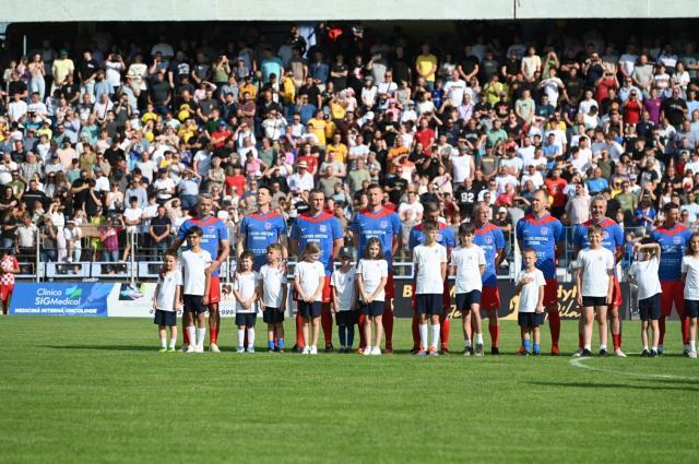 Meciul de retragere al lui Dorin Goian, spectacol în teren și în tribune