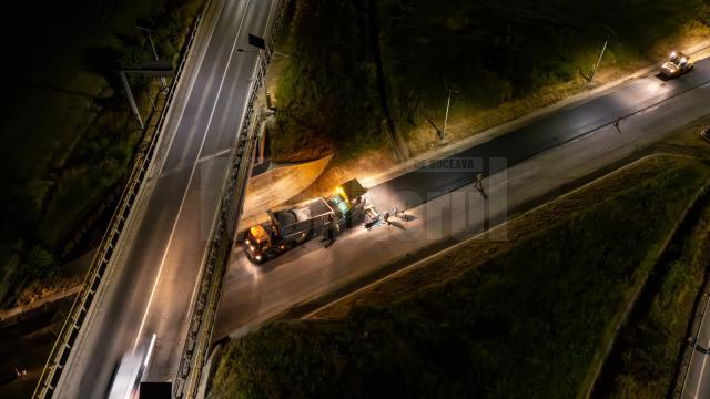 Gheorghe Șoldan a fost pe teren pentru a verifica stadiul lucrărilor de asfaltare a variantei ocolitoare a municipiului Suceava