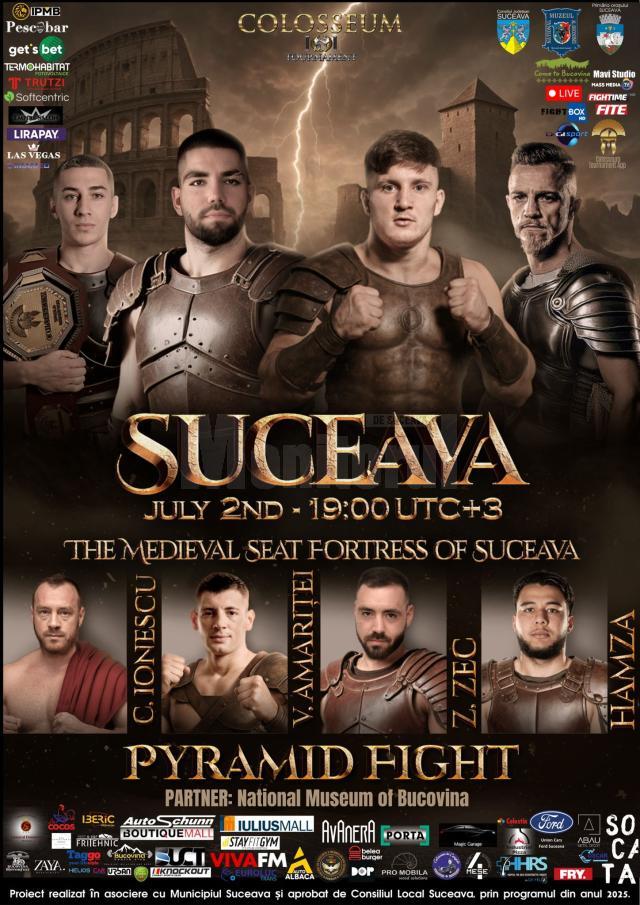 Gala Colosseum Tournament 46 va avea loc miercuri, 2 iulie, în Cetatea Sucevei
