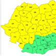Cod galben de furtuni, cu vânt puternic, averse torențiale și descărcări electrice, vineri ...