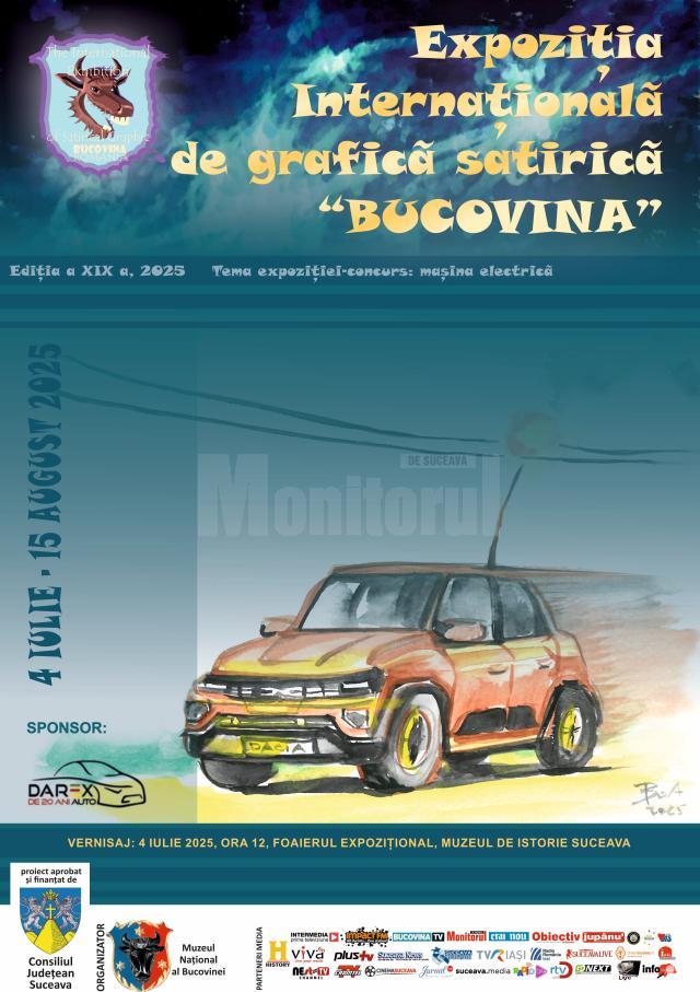 Expoziția Internațională de Grafică Satirică ,,Bucovina’’, organizată de Muzeul Național al Bucovinei, a ajuns la ediția a XIX-a