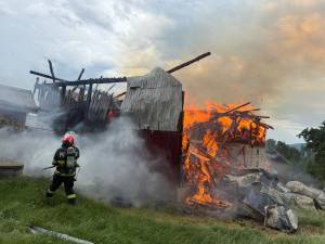 Incendiu la Bălăceana