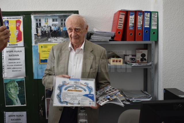 Radu Bercea, președintele Filialei Suceava a Asociației Foștilor Deținuți Politici din România