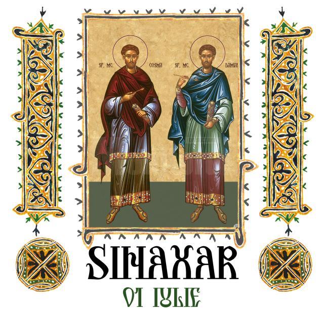 Sinaxar 1 iulie 2025