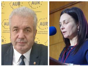 Deputații AUR de Suceava Florin Lucian Pușcașu și Veronica Grosu