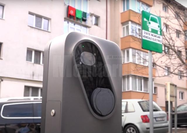 Noile stații de încărcare pentru vehicule electrice și plug-in hybrid, de 22kW, montate în municipiul Suceava