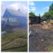 Un incendiu uriaș a mistuit o casă, anexe și mai multe animale