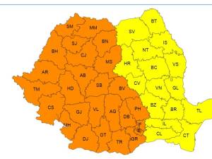 Cod galben de caniculă, pentru ziua de vineri, în tot județul