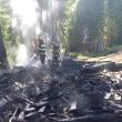 Depozit de lemne, incendiat cu o canistră de motorină, găsită la fața locului