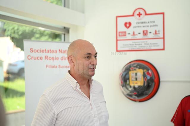 Cornel Dediu, directorul filialei Suceava a Crucii Roșii