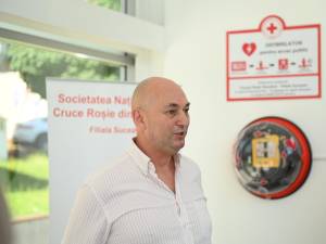 Cornel Dediu, directorul filialei Suceava a Crucii Roşii