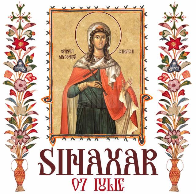 Sinaxar 07 iulie 2025