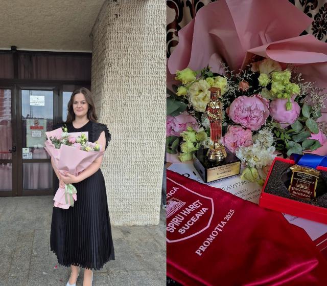 Denisa Fasolă, șefa de promoție de la Colegiul „Spiru Haret”, își dorește o carieră în Drept