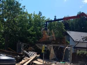 Demolare garaje pe strada Ștefan Tomșa, 7 iulie 2025