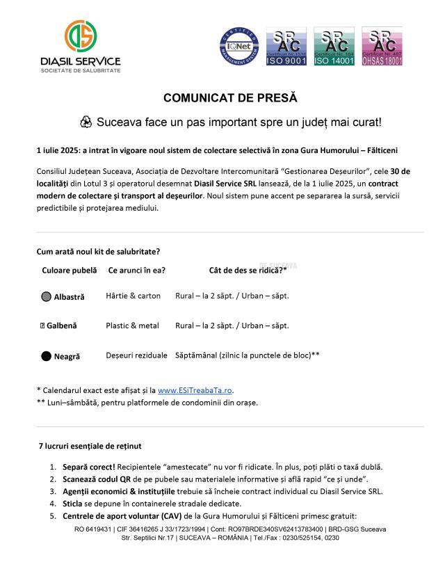 Suceava face un pas important spre un județ mai curat!