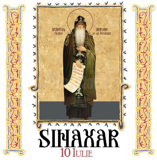 Sinaxar 10 iulie 2025