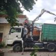 Demolarea garajelor de pe strada 6 Noiembrie, la intersecția cu Mărășești