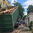 Demolarea garajelor de pe strada 6 Noiembrie, la intersecția cu Mărășești