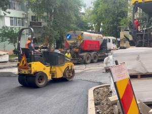 Strada Ștefan Dracinschi, la care se lucrează din mai
