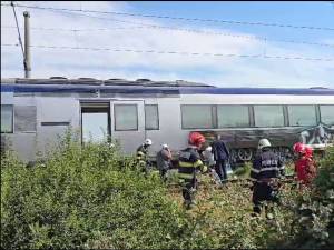 Incendiu la trenul privat Iași Suceava