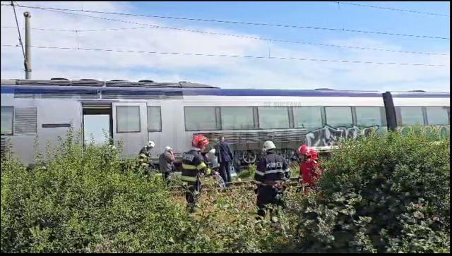 Incendiu la un tren care venea spre Suceava