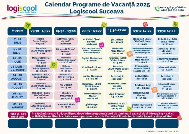 Logiscool- tabere de vara