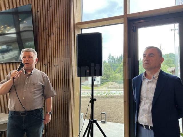 Președintele Grupului de Firme Calcarul, Nicolae Troașe, și directorul general al grupului, Daniel Burlacu