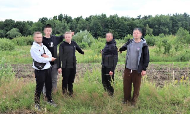 Cinci tineri ucraineni, prinși în timp ce treceau frontiera