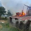 Casă incendiată intenționat