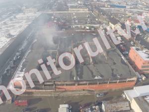 Cum arată centrul comercial „Rozita”, după incendiu. Filmare aeriană