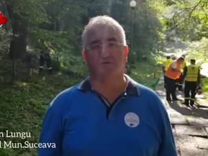 Primarul Ion Lungu, la curăţenie în parcul Şipote